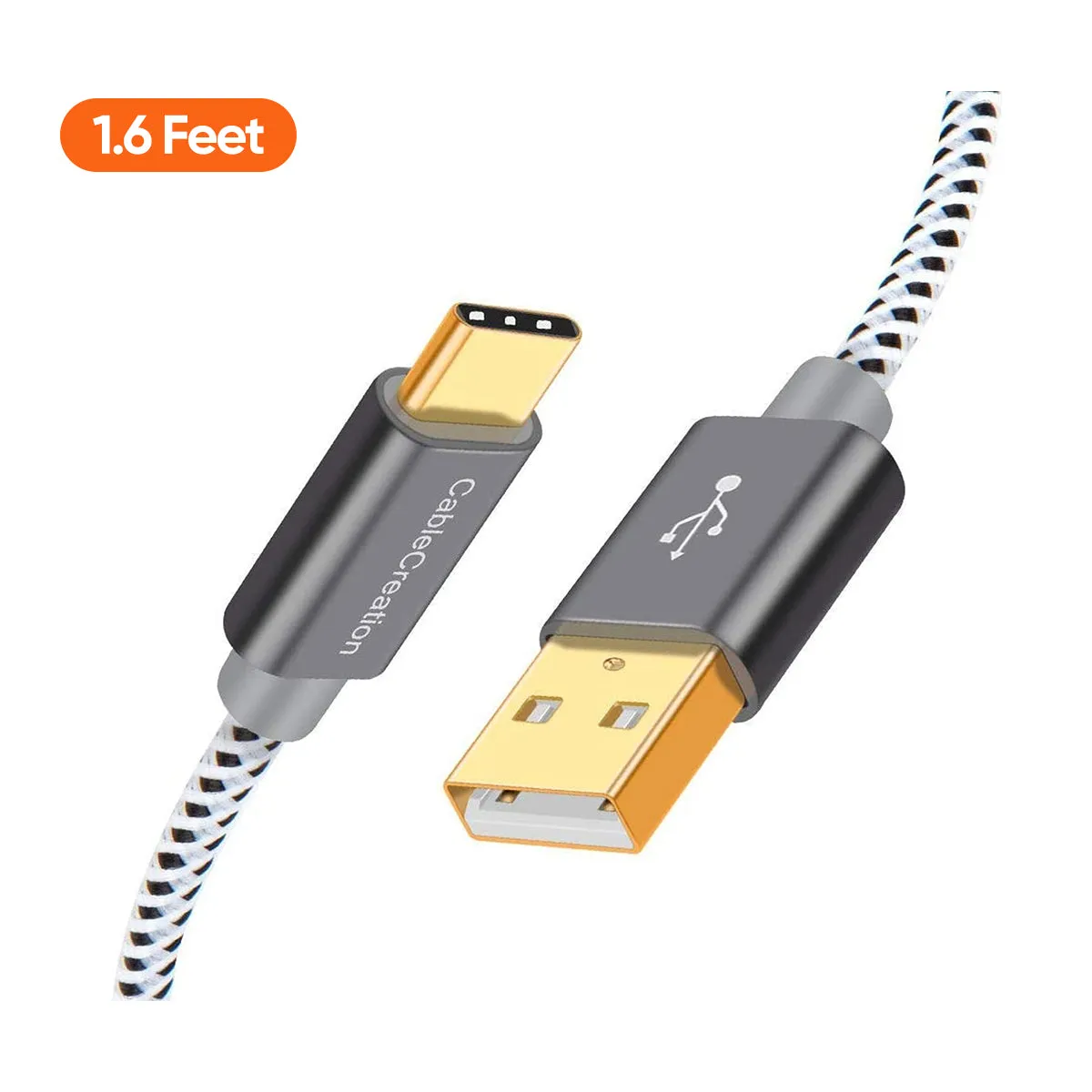 CableCreation USB-A naar USB-C kabel 0,15 m 3A