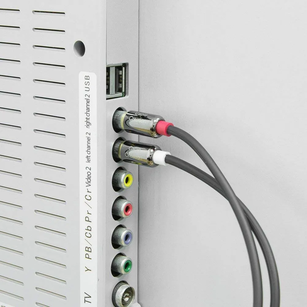 CableCreation 2RCA naar 2RCA audiokabel 3 meter stereo
