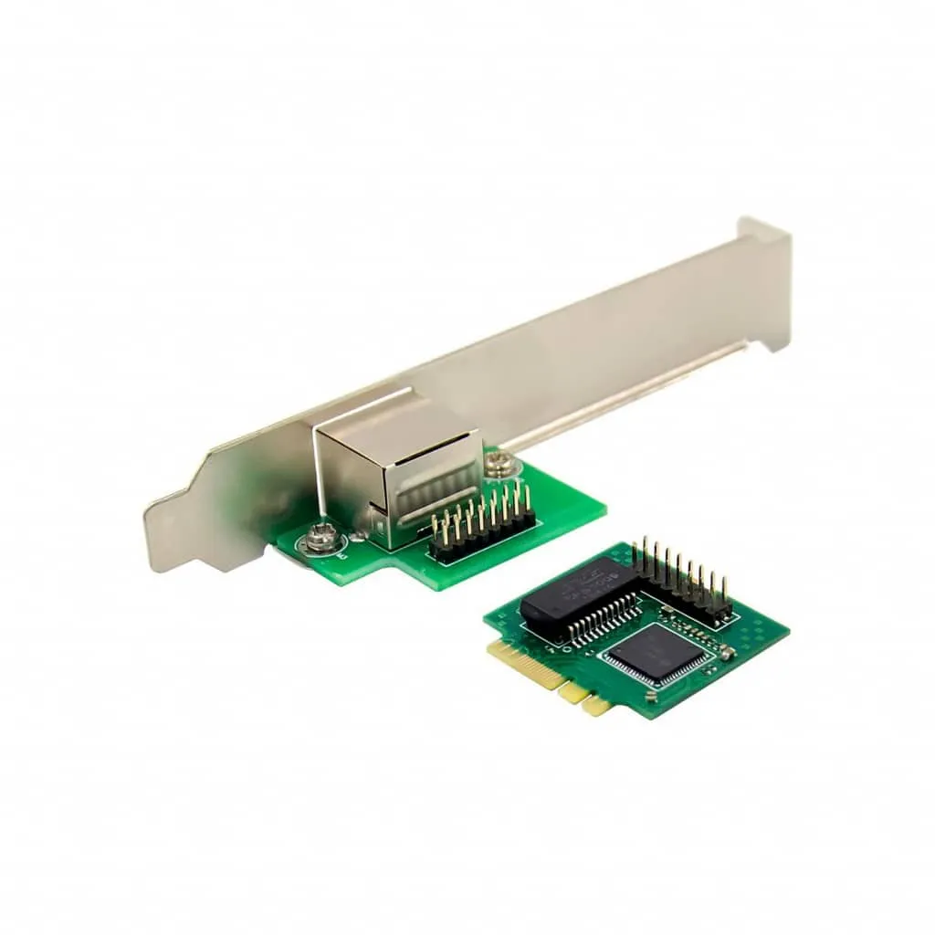 Microconnect I210-T1 M.2 A+E netwerkkaart 1G RJ45