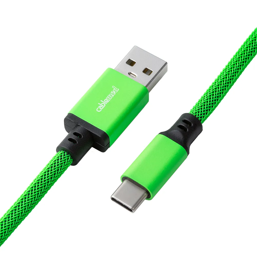 CableMod Pro toetsenbordkabel USB-A/USB-C 150cm viper groen