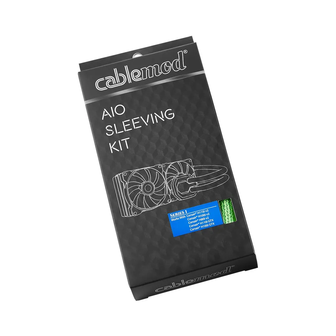 CableMod AIO Sleeving Kit Series 1 sleeve lichtgroen voor Corsair Hydro