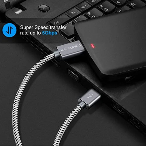 CableCreation USB-A naar Micro-B USB 3.0 kabel 0,3 m