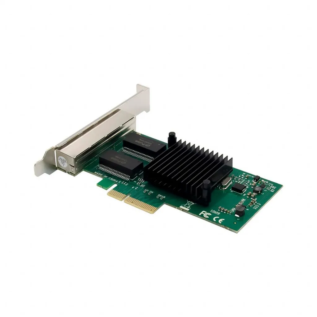 Microconnect I350-T4 PCIe netwerkkaart quad RJ45 1GbE