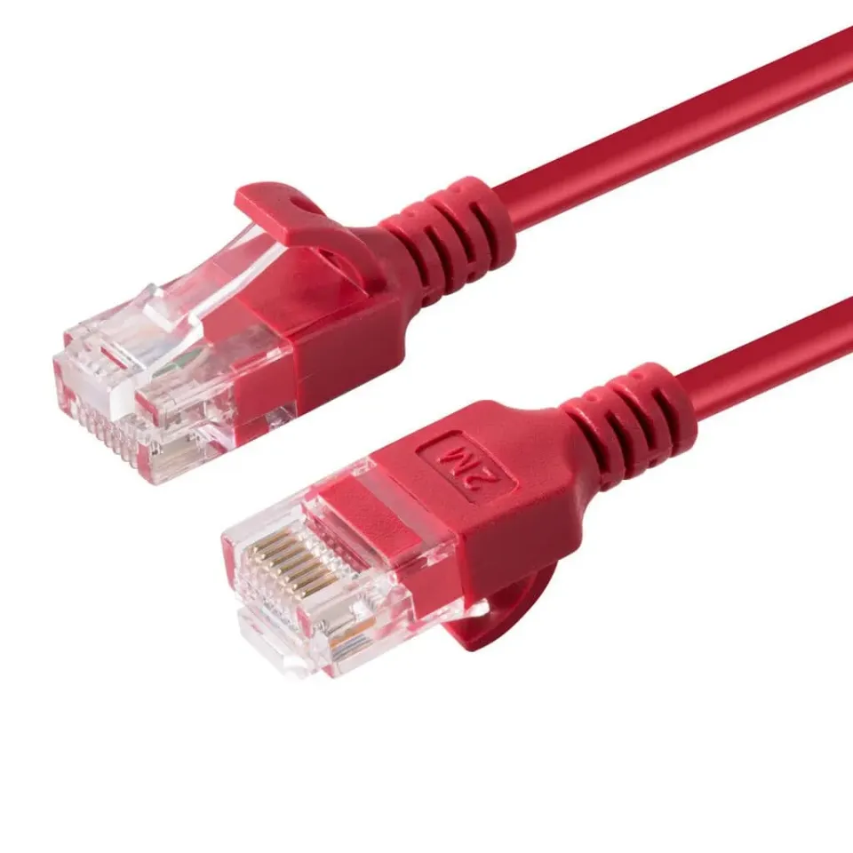 Microconnect CAT6A Slim Netwerkkabel 7,5m Rood