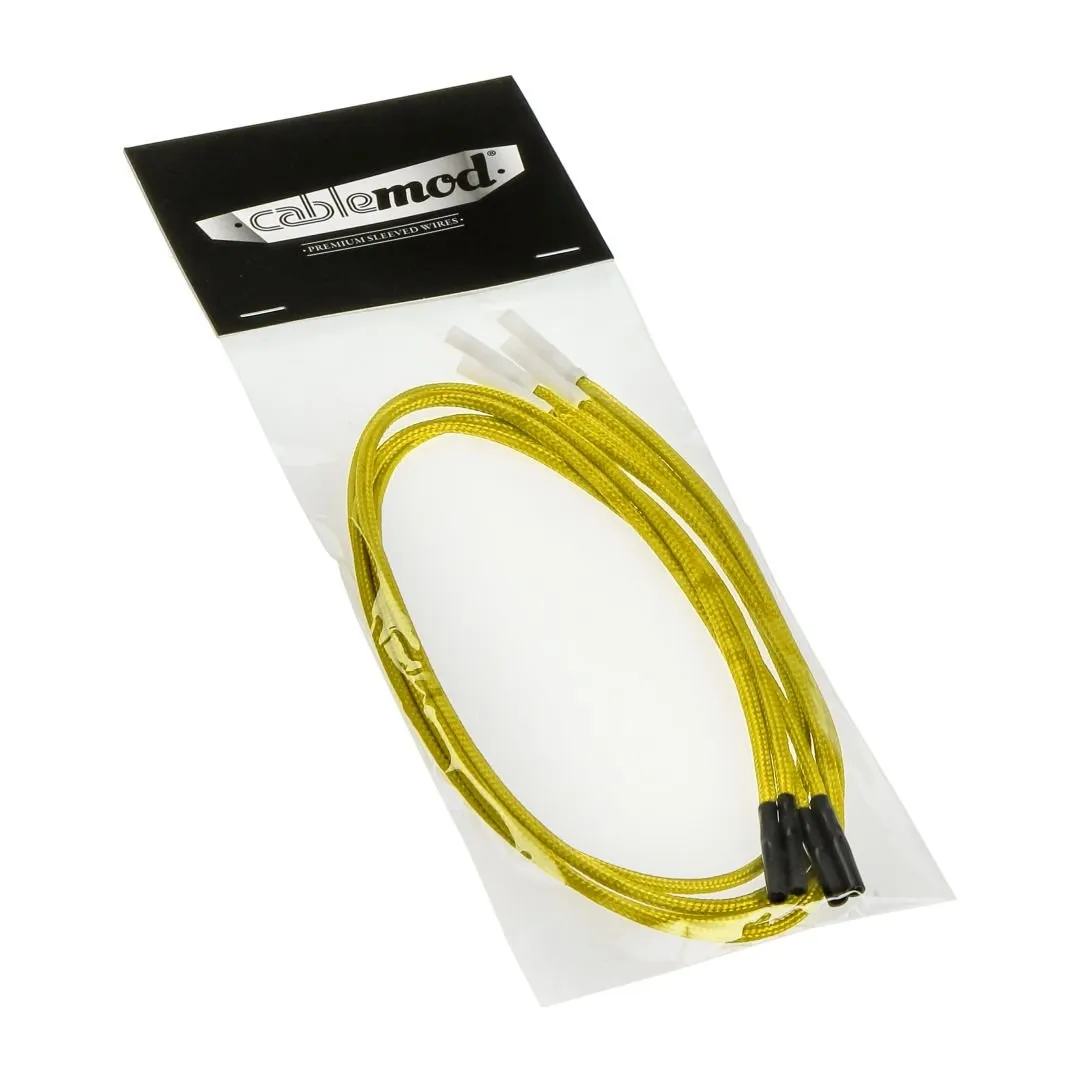 CableMod ModFlex sleeved draad geel 60cm 4-pack