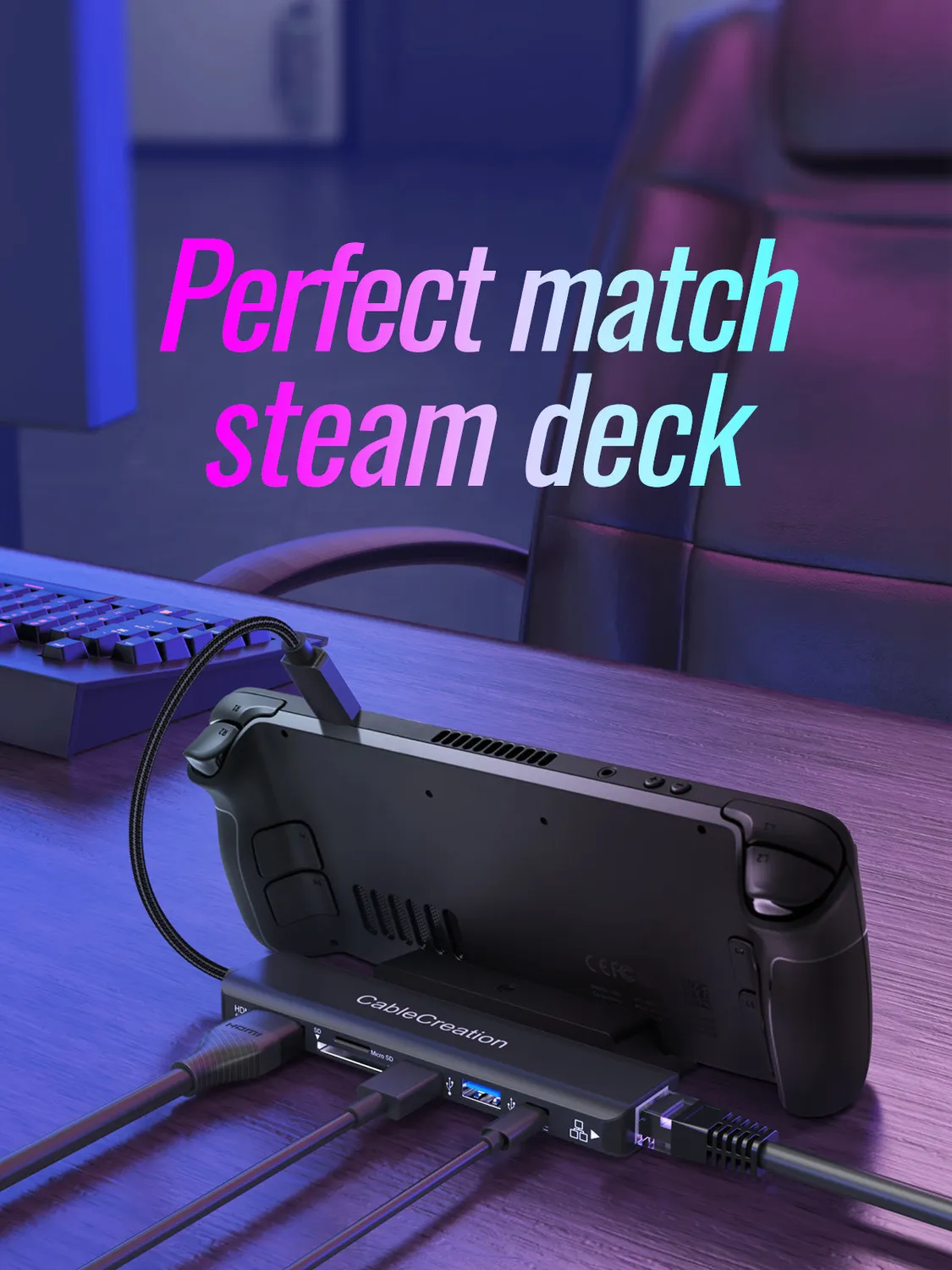 CableCreation 7-in-1 USB-C Hub 4K HDMI 100W