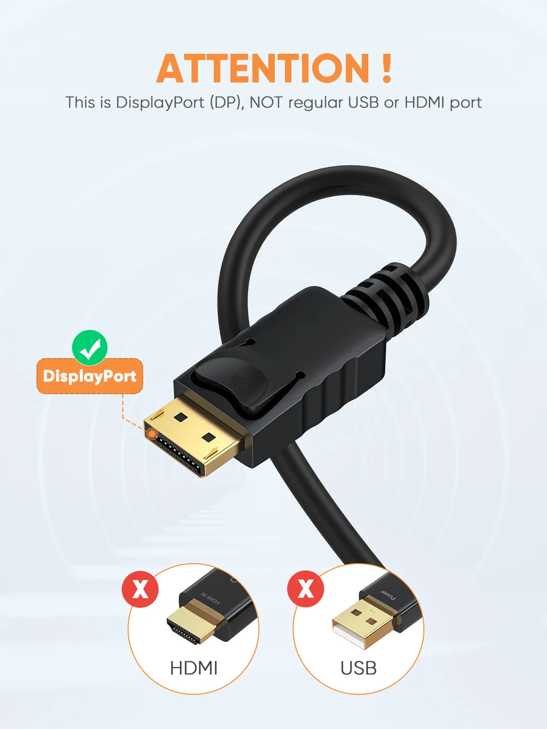 CableCreation DisplayPort naar VGA Kabel 1,8m