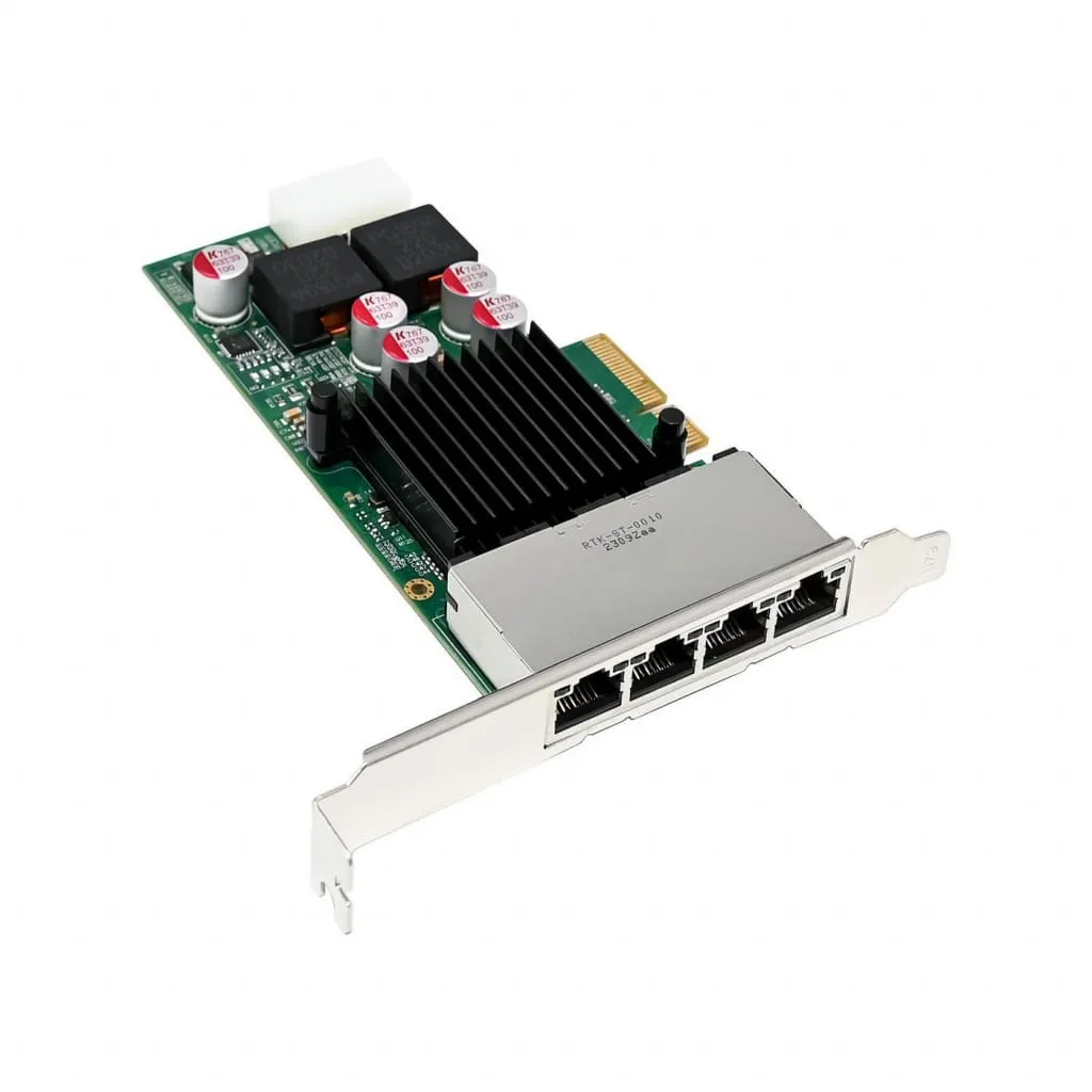Microconnect I350-T4 quad netwerkkaart PoE 1GbE