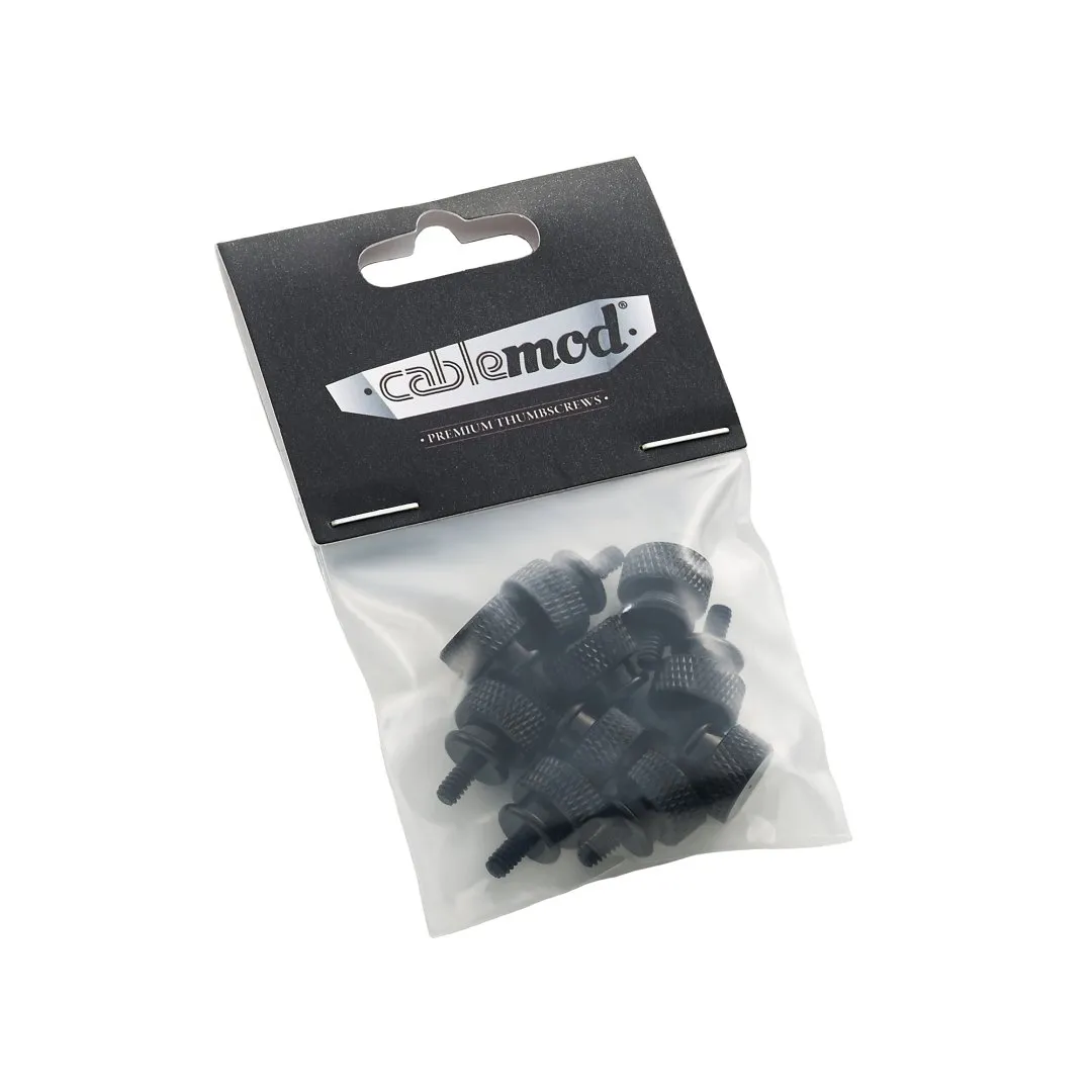 CableMod Anodized Aluminum UNC 6-32 duimschroeven zwart aluminium
