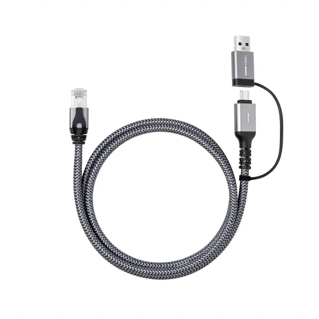 Microconnect CAT6 RJ45 naar USB adapterkabel 10m
