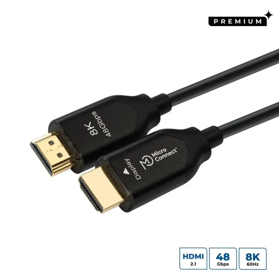 Microconnect Premium HDMI 8K kabel 40m glasvezel