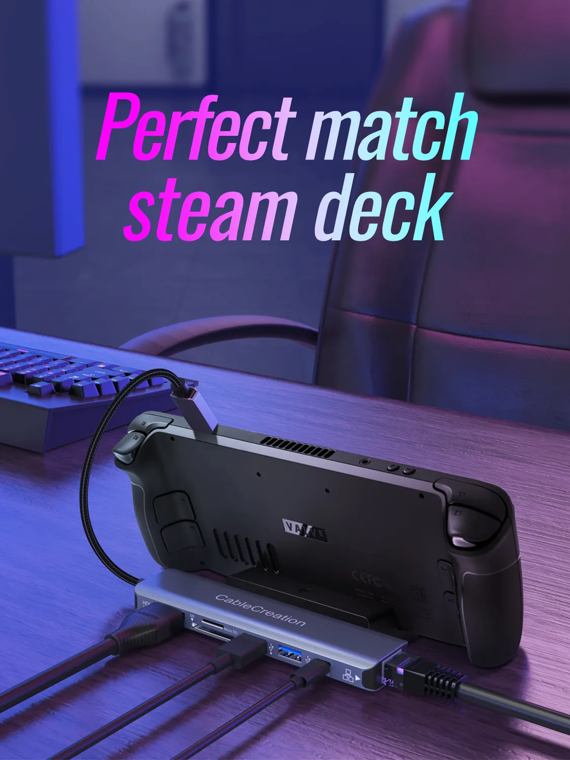 CableCreation USB-C 7-in-1 Hub 4K 100W Ethernet