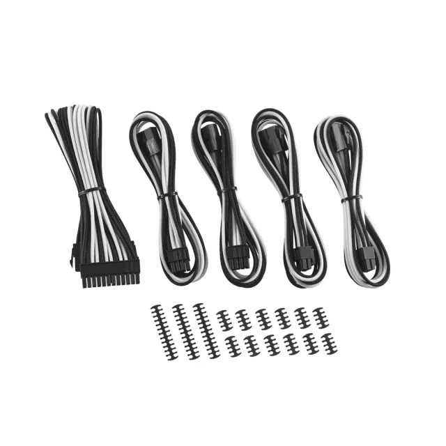 CableMod Classic ModMesh verlengkabelset 8+8 zwart-wit