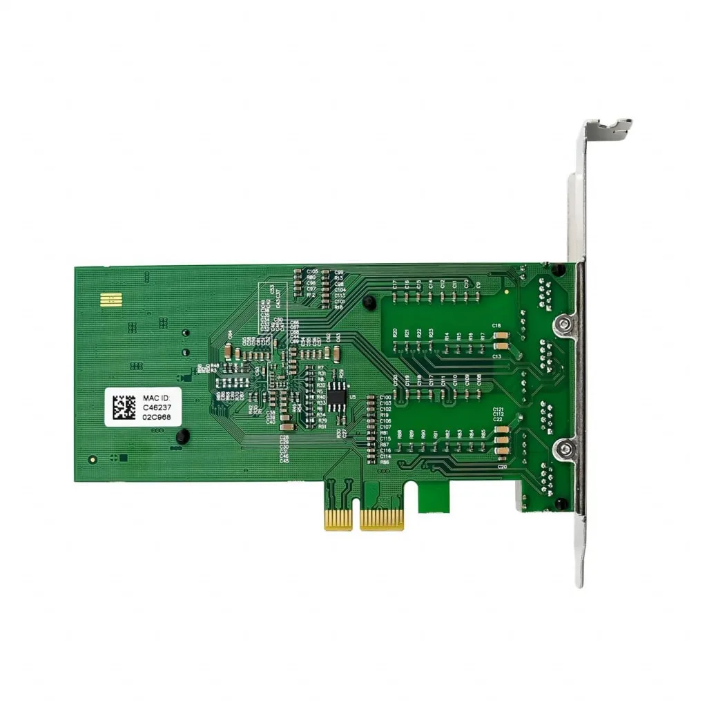 Microconnect I350-T4 netwerkkaart PCIe x1 Quad 1GbE RJ45