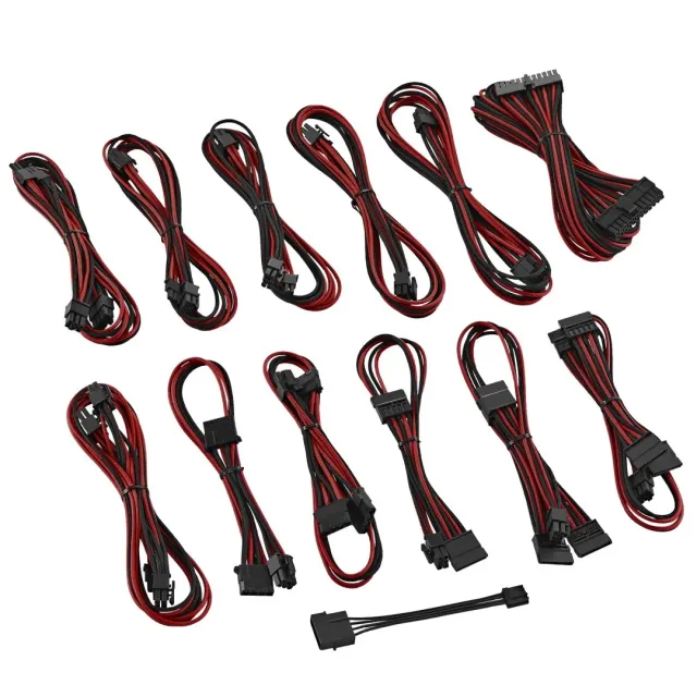 CableMod ST-Series ModFlex kabelset zwart/rood SilverStone