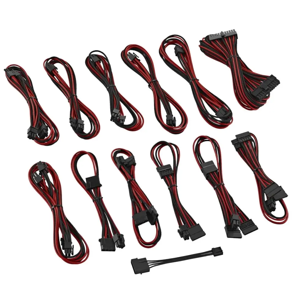 CableMod ST-Series ModFlex kabelset zwart/rood SilverStone