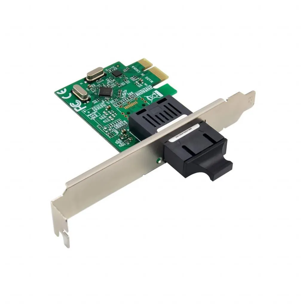 Microconnect RTL8106E netwerkkaart PCIe x1 100M SC