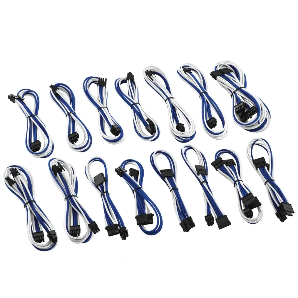 CableMod E-Series ModMesh kabelkit wit/blauw EVGA
