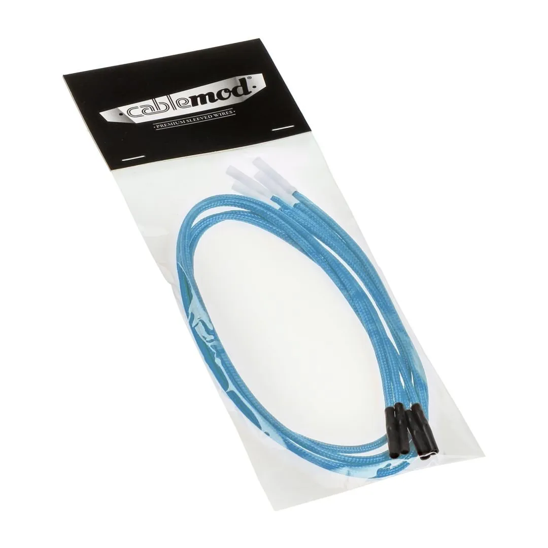 CableMod ModFlex sleeved wire 20cm lichtblauw 4-pack draden