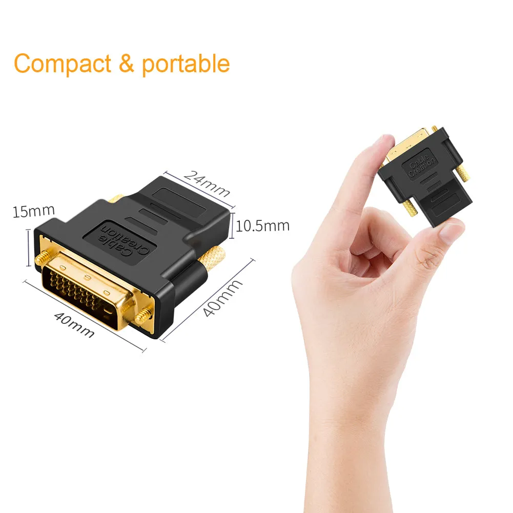 CableCreation DVI naar HDMI adapter 1-pack Full HD