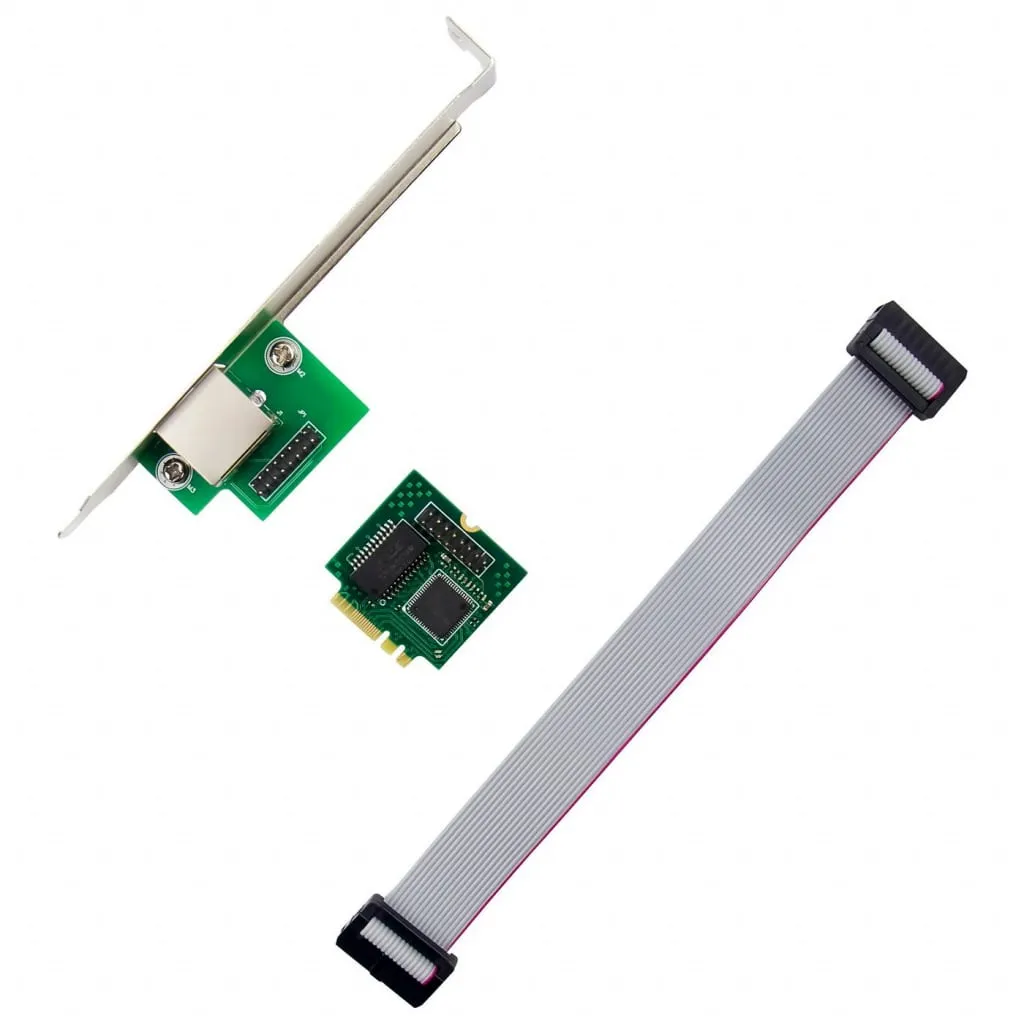 Microconnect I210-T1 M.2 A+E netwerkkaart 1G RJ45