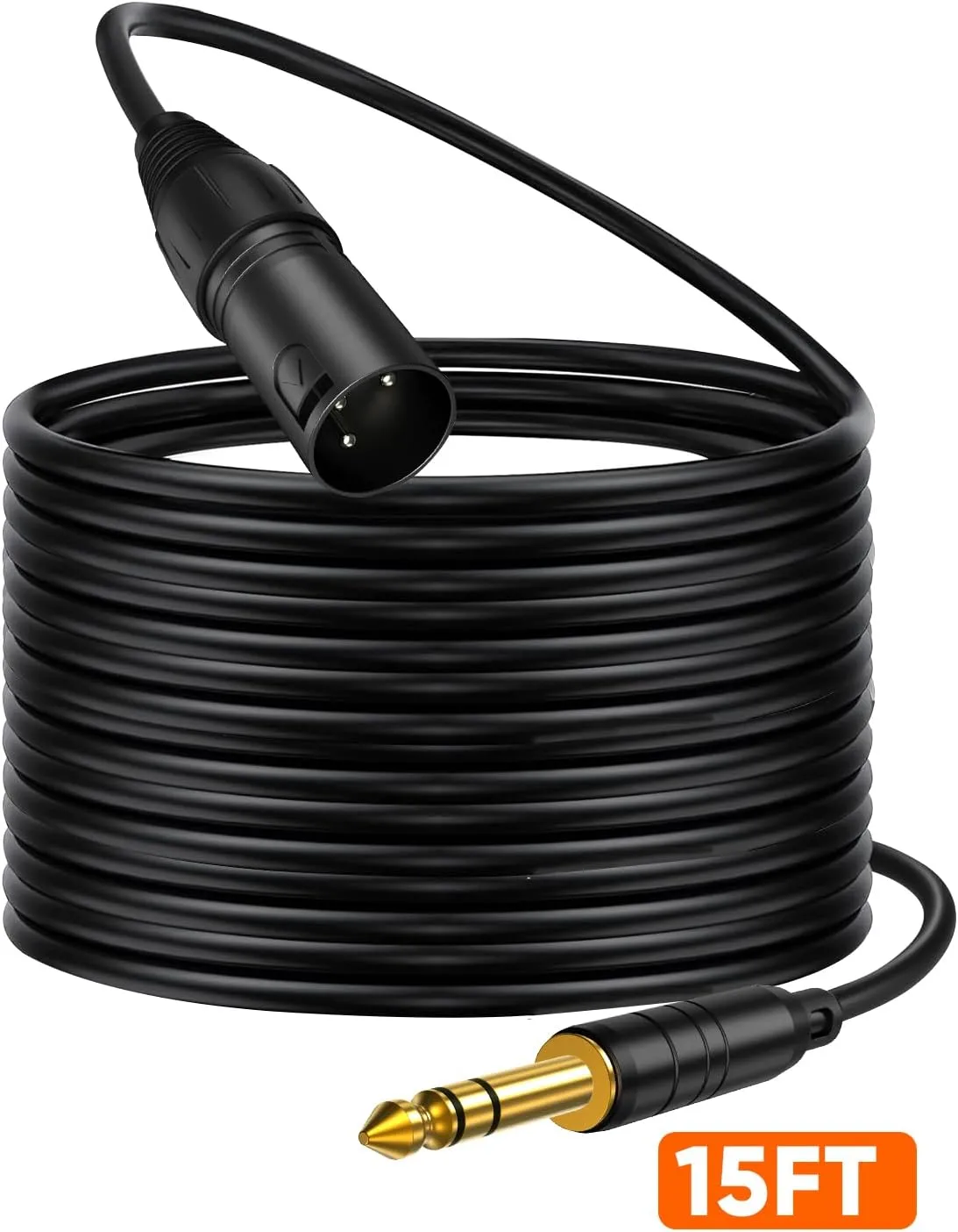 CableCreation 6.35mm TRS naar XLR Microfoonkabel 4,5m