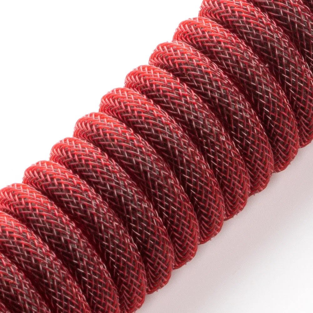 CableMod Pro Coiled toetsenbordkabel USB-C 150cm republic red