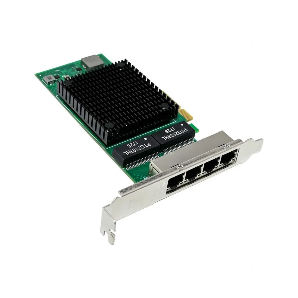 Microconnect I340 Netwerkkaart PCIe x4 Quad RJ45 gigabit