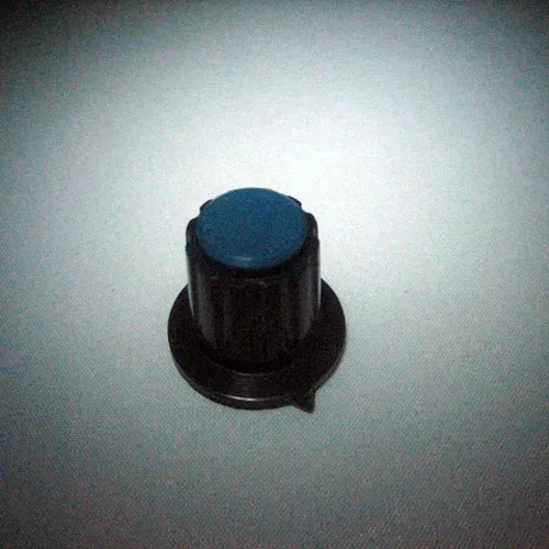 T.E.G. knop schroef 20x20 pijl as 6mm zwart