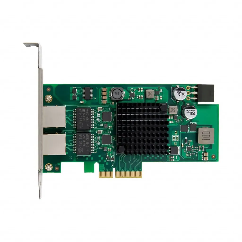 MicroConnect I226 PCIe x4 netwerkkaart 2,5G 2-poort PoE