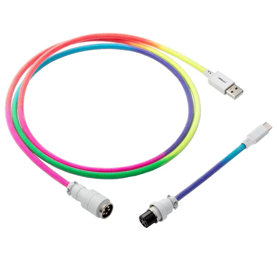 CableMod Pro Straight Keyboard Cable 150cm USB-kabel rainbow