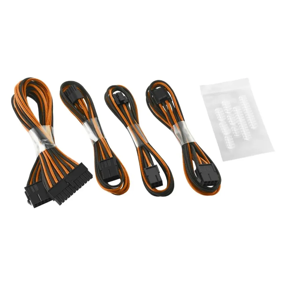 CableMod Classic ModFlex Basic verlengkabelset 8+6-pin zwart-oranje