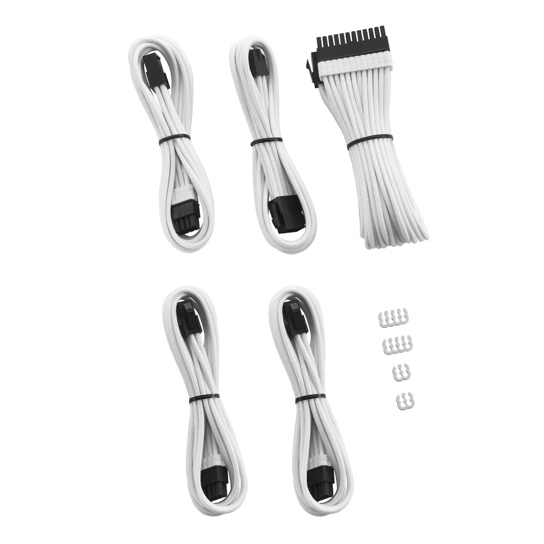 CableMod PRO ModFlex verlengkabelset 8+8 wit 6-delig