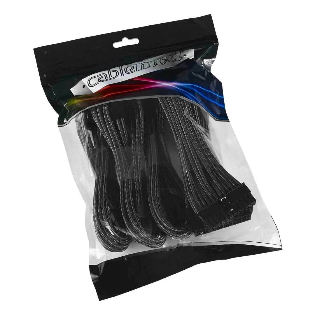CableMod Classic ModMesh Extension Kit Carbon Dual 6+2-Pin