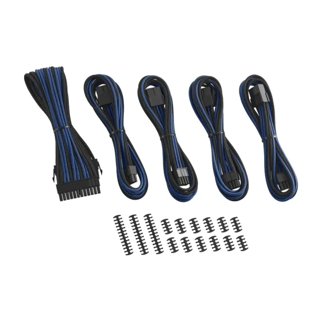 CableMod Classic ModFlex verlengkabelset zwart-blauw 8+8
