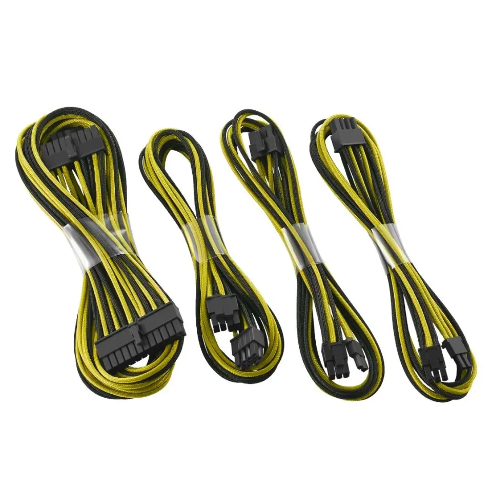 CableMod E-Series ModFlex Basic kabelset EVGA zwart-geel 4-delig