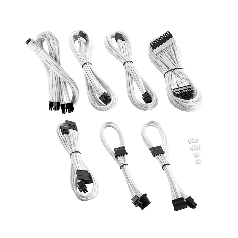 CableMod C-Series Pro ModMesh 12VHPWR Kabelset Wit Corsair