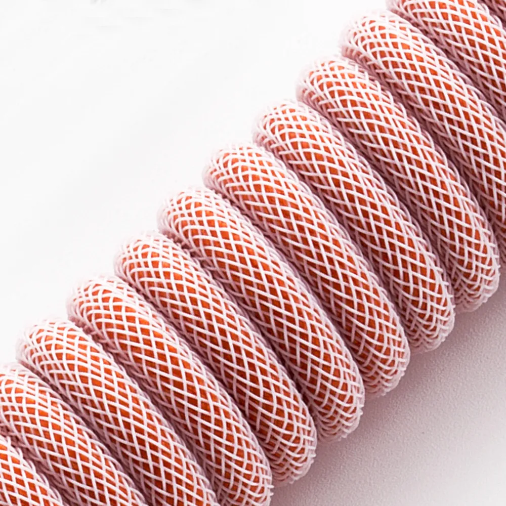 CableMod Classic Coiled toetsenbordkabel 150cm Orangesicle USB-C