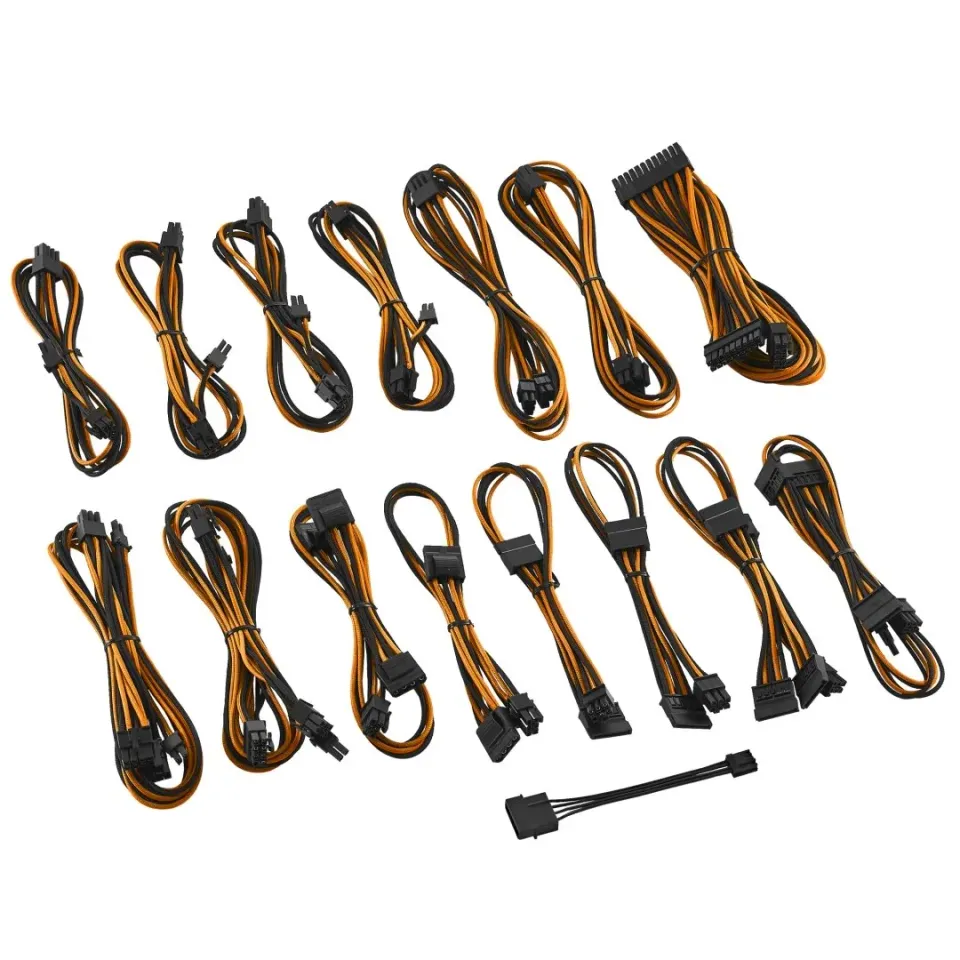 CableMod E-Series ModFlex kabelset zwart oranje voor EVGA