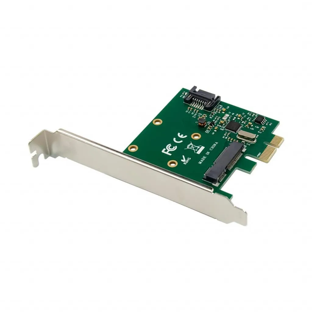 Microconnect PCIe SATA III mSATA NGFF kaart 6G