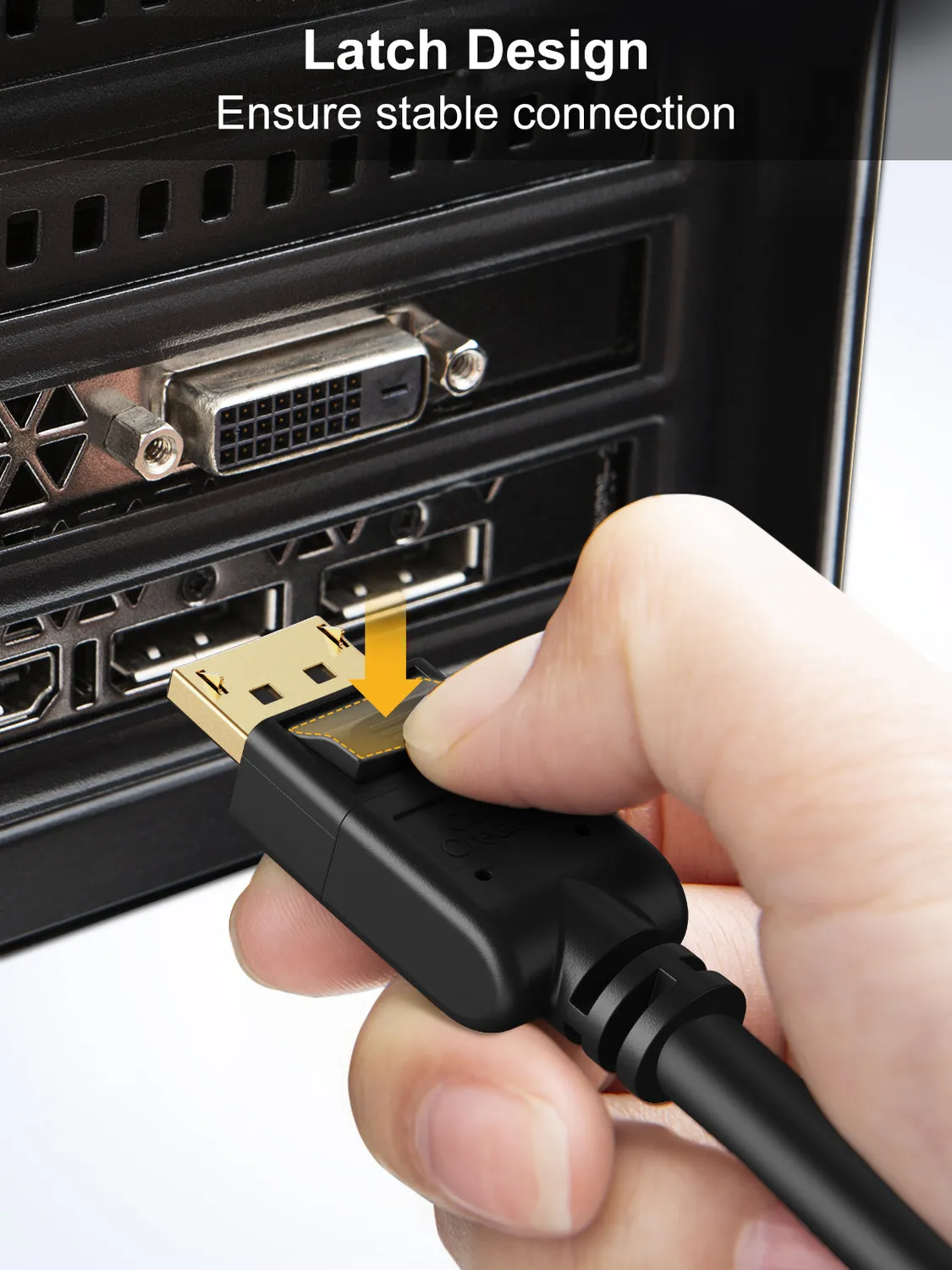 CableCreation DisplayPort naar HDMI kabel 4K 0,9m