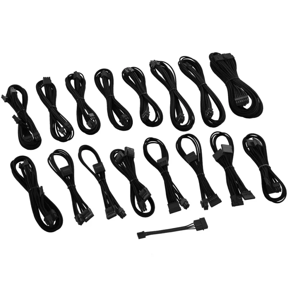 CableMod C-Series ModMesh kabelset Corsair zwart compleet