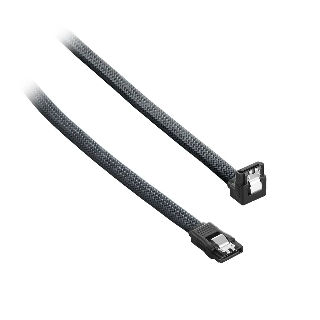 CableMod ModMesh SATA 3 kabel haaks grijs 60 cm