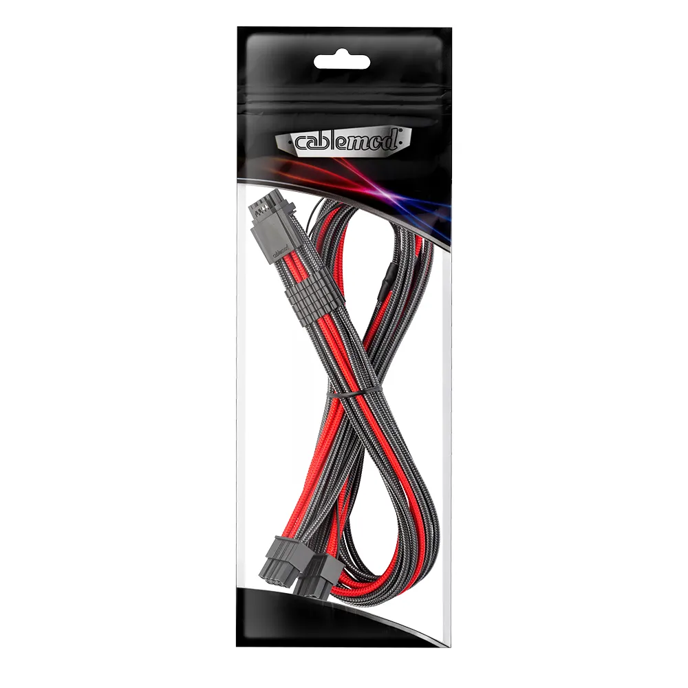 CableMod RT-Series Pro 12VHPWR PCI-e kabel carbon rood 60cm