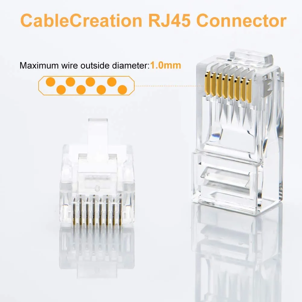 CableCreation Cat6 RJ45 connector 100 stuks UTP