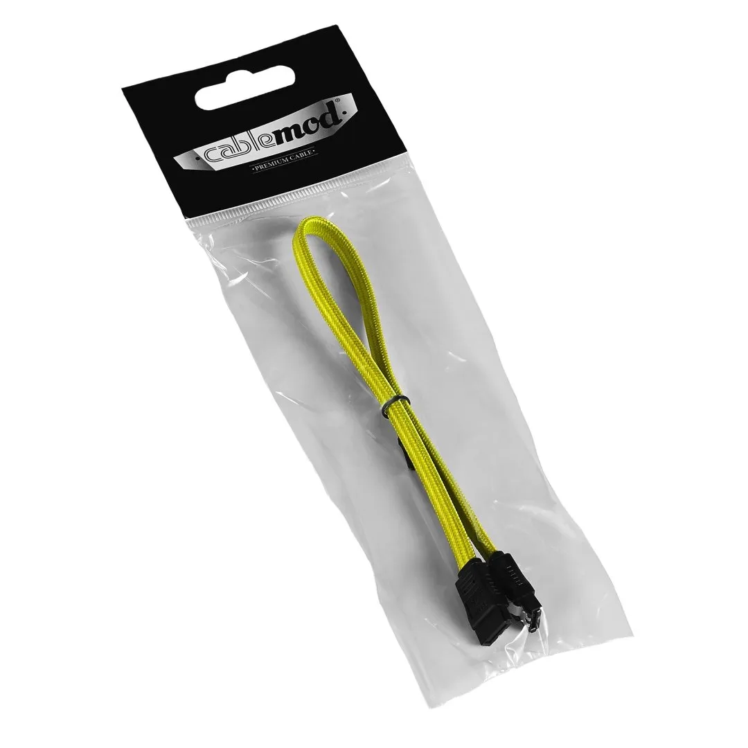 CableMod ModFlex SATA 3 kabel 60cm geel