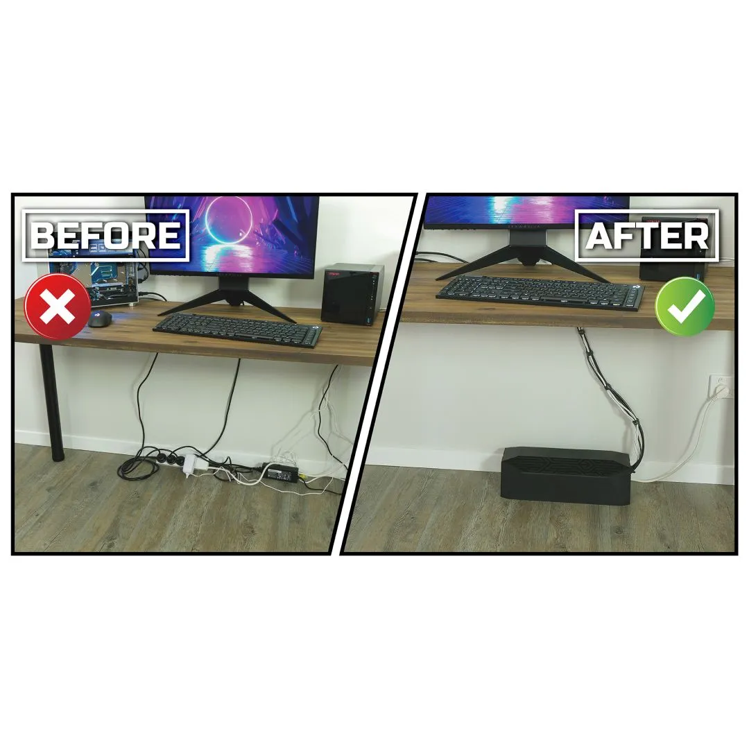 CableMod Aztec kabelbox zwart voor stekkerdoos opbergen