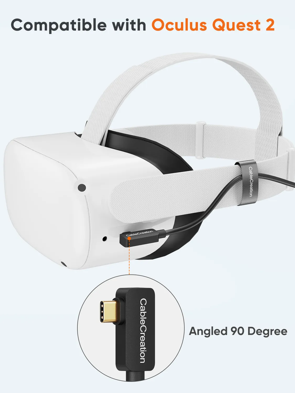 CableCreation Link kabel Quest 2 USB-C 5m 10Gbps