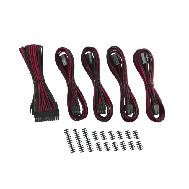 CableMod Classic ModMesh extension kit zwart/rood 5-delig