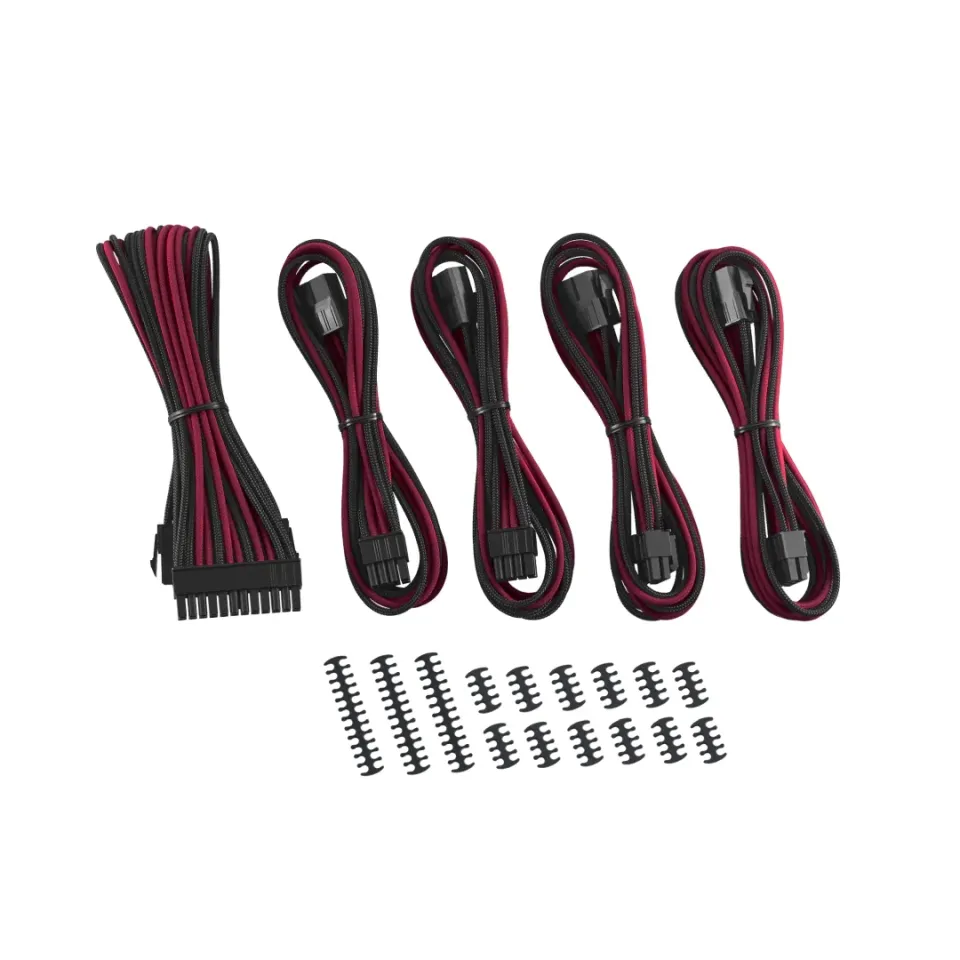CableMod Classic ModMesh extension kit zwart/rood 5-delig